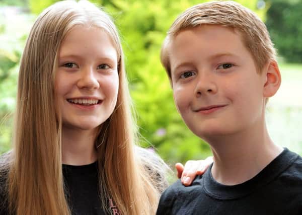 Imogen and Charlie Clark who are competing in TV talent show The Voice Kids.