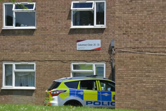 Police have been making enquiries on Oakamoor Close, Holme Hall.