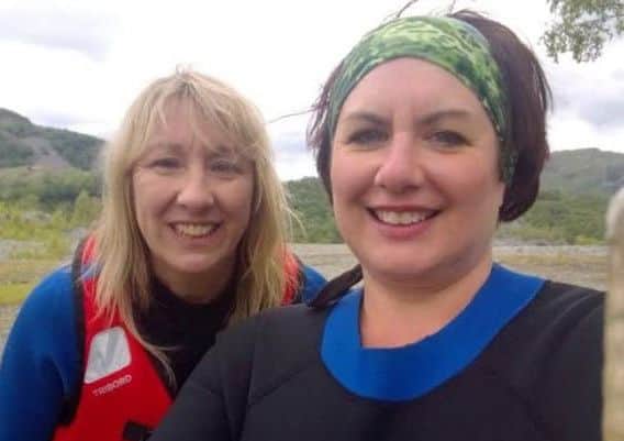 Lynn Collins and Jayne Frost went off grid for charity.