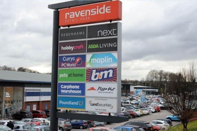 Ravenside Retail Park in Chesterfield.