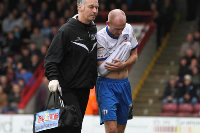 Jamie Hewitt was Chesterfield physio for a large part of Talbot's time as a Spireite