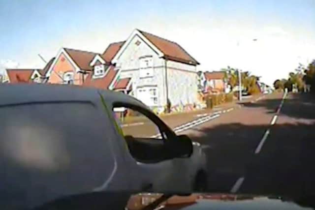 Police chased the van through Derbyshire and Nottinghamshire