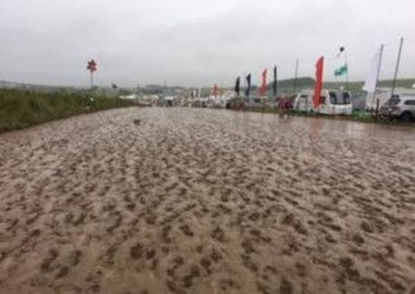 Torrential rain left up to six inches of mud at the Y not festival.
