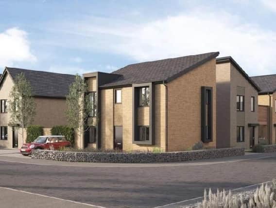 An artist impression of new homes at Chesterfield Waterside.