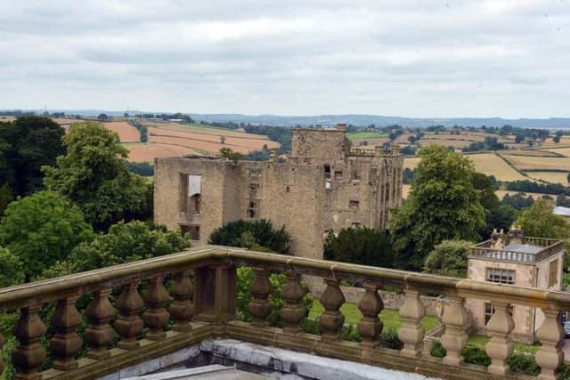 Spectacular views over the Derbyshire countryside from Hardwick Hall.