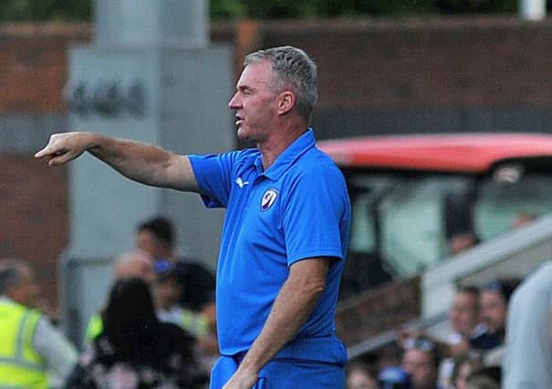 Chesterfield Town FC v Sheffield United FC, Chesterfield manager John Sheridan