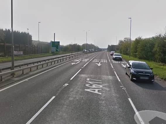 The collision occurred on the A617