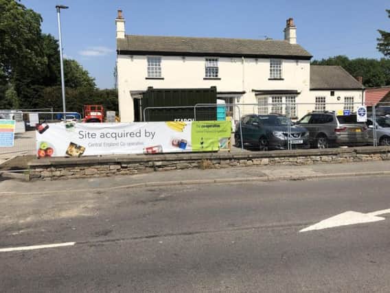 The site of the new Co-op store in Calow, Chesterfield.