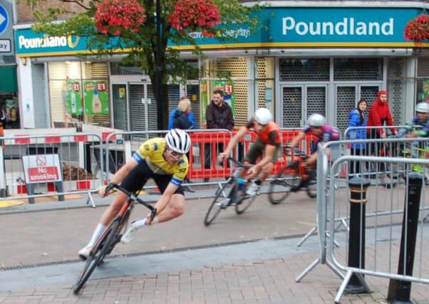 Dean Watson in action during the Newcastle-under-Lyme race.