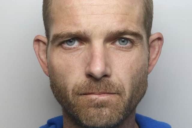 Pictured is Jonathan Gordon Alletson, 34, of Millward Road, Loscoe, Heanor, who was jailed for 41 weeks after he admitted a burglary and a theft and admitted breaching a suspended prison sentence.