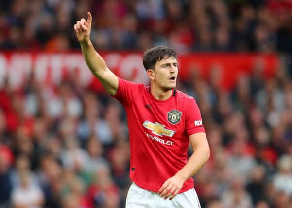England defender Harry Maguire on his Manchester United debut against Chelsea on Sunday. (PHOTO BY: Julian Finney/Getty Images)