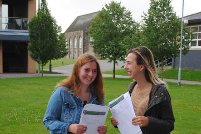 Netherthorpe Sixth Form students celebrate their A Level results.