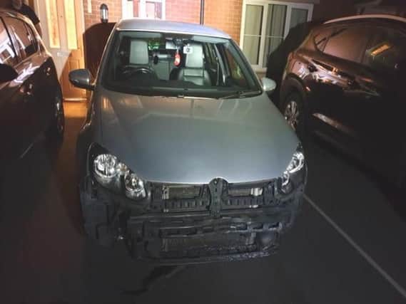 A Chesterfield motorist wants is warning others to be vigilant after the bumper was stolen from his VW Golf.