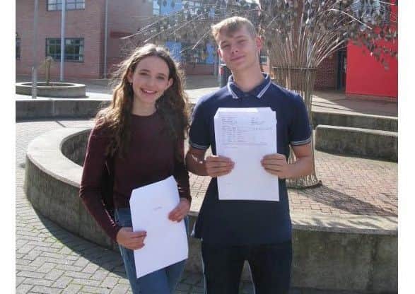 Cherry March and Alfie Cull were placed in the top two percent of students nationally.
