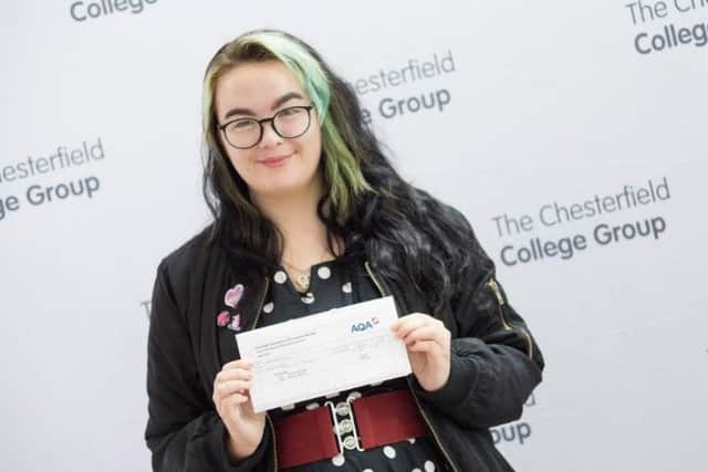 Fashion student Piper Barras was shocked to receive her high grade in English Language today.