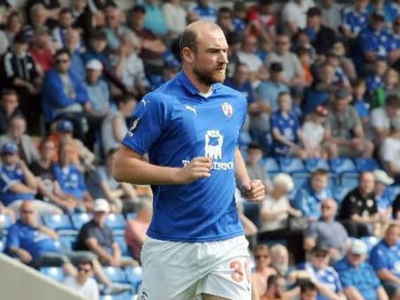 Chesterfield striker Tom Denton has been out injured since pre-season.