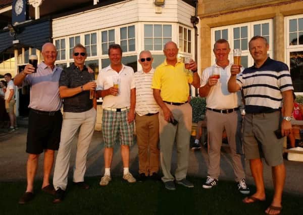 Chesterfield's winning team in the Sheffield Union of Golf Clubs Foursomes Final, from left, Ian Goodwin, Dave Streets, Pete Howitt (captain), Tony McVeigh, Andy Norton, Tim Russell and Steve Brown.
