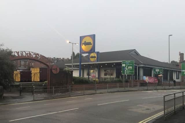 The former Lidl site on Foljambe Road.