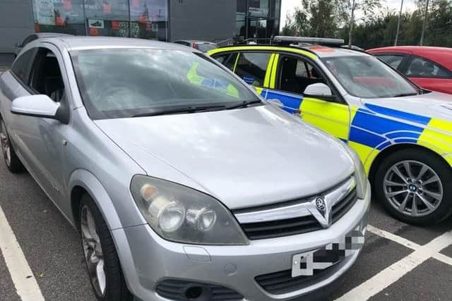 The car was seized
