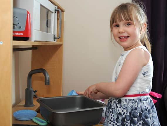 Grace Thompson, aged four, has Batten Disease.