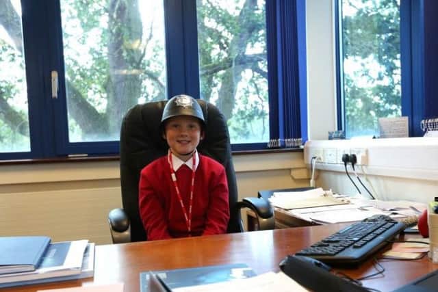 He was also given a tour of force headquarters