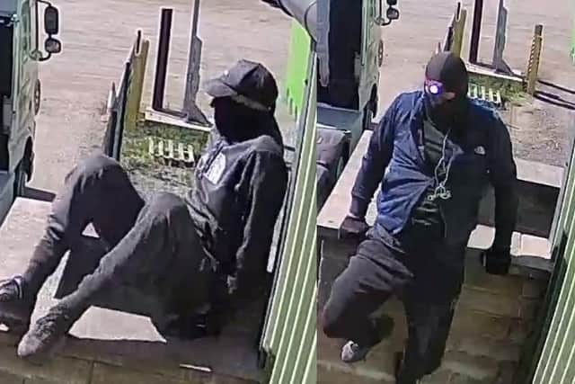 Police would like to speak to the two men pictured in connection with the incident