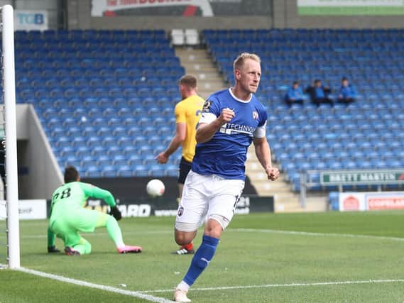 Scott Boden hit the only goal of the game as Chesterfield sealed a 1-0 win.