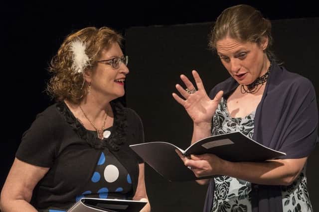 Maggie Phelan and Kay Haw in Hasland Theatre Company's production of Under Milk Wood.