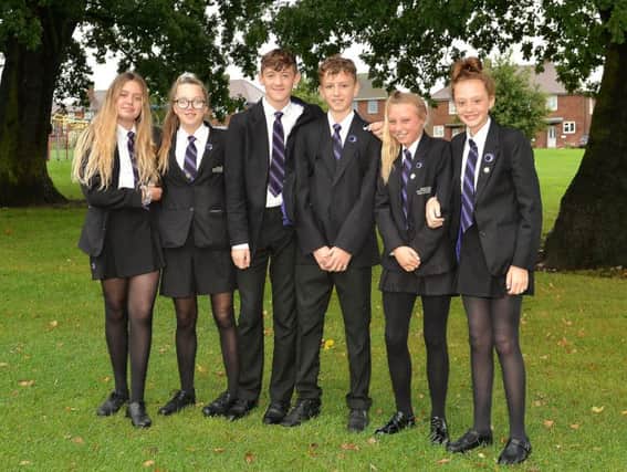 Eva Smith-White, Ellie Pickford, Riley Wagstaff, Reid Straw, Charlie Walker and Holly Wilson. Picture by Rachel Atkins.