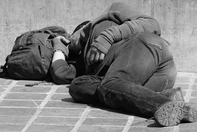 There are several rough sleepers in Chesterfield.