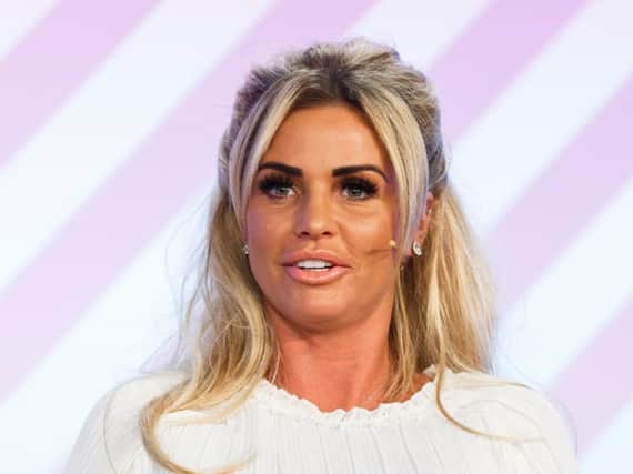 Katie Price. Photo - Tristan Fewings/Getty Images