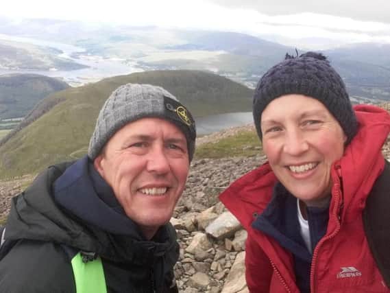 Sharon and Darren Morrell climbed the tallest mountain in the UK with the memory of their baby daughter Summer to spur them along.