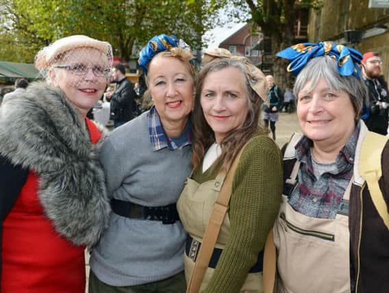Clair Britton, Diane Willows, Gillian Stevens and Joy Roddy from Happy Wanderers walking group.