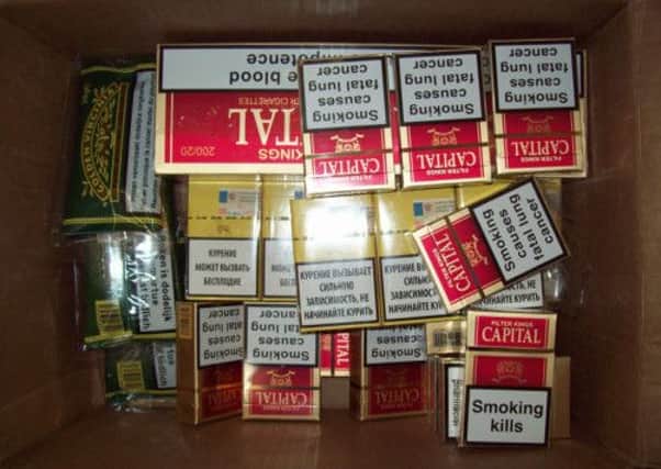 SEIZED: Some of the counterfeit tobacco (S)