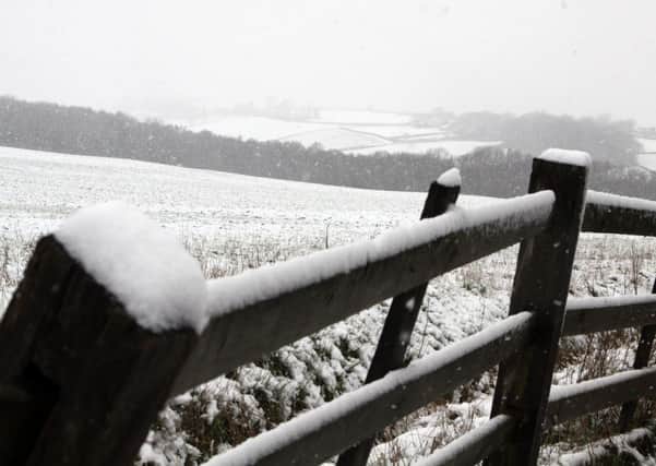 Snow in spring isn't unusual - last year it hit the county in April.