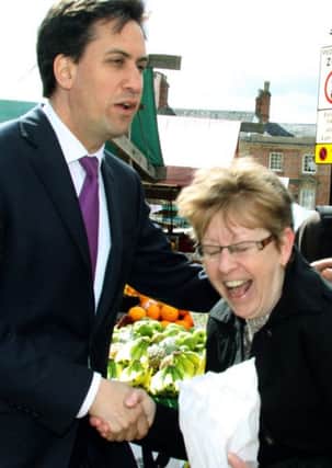 Ed Miliband visits Chesterfield