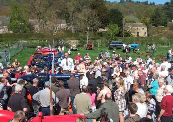 Pictured is the vintage and collectable machinery sale at Bakewell Showground on May 6.
