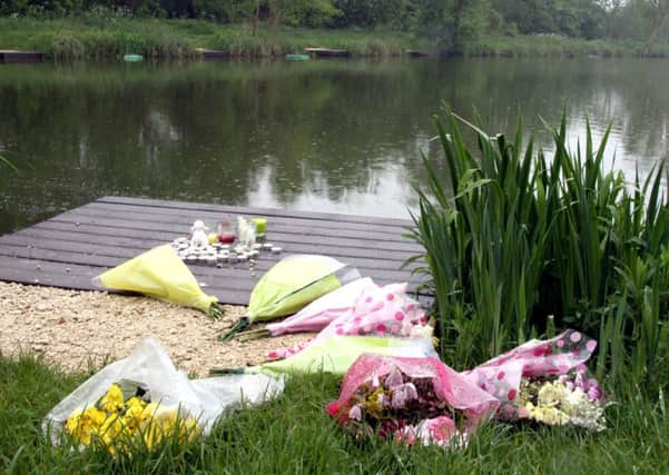 flowers left for missing man who was found dead in Carr Vale fishing Pond