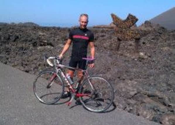 Pictured is Carl Denton, of Barlow, who completed a 250mile charity ride for the Alzheimer's Society.