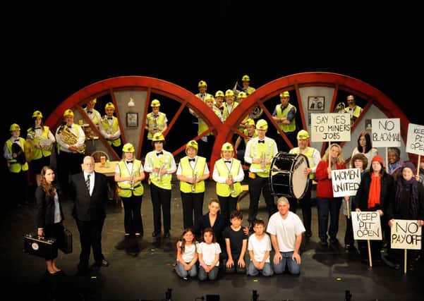Mansfield Palace Theatre is performing Brassed Off. Pictured is cast and band during dress rehersal.