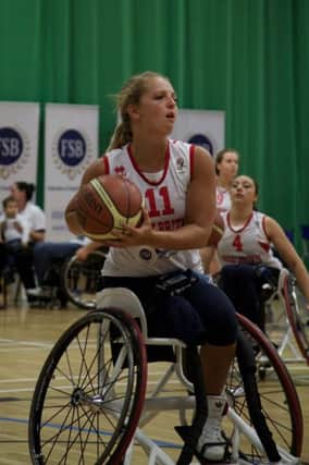 Maddie Thompson, from Hope Valley, in action for GB at the recent under-25 Euro Championships.