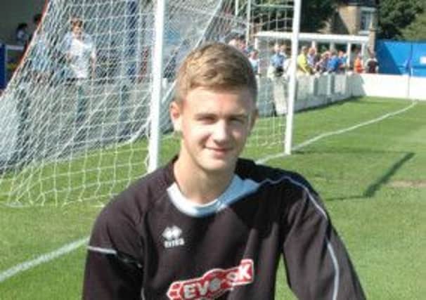 Buxton FC defender Jack Broadhead, on loan from Chesterfield.