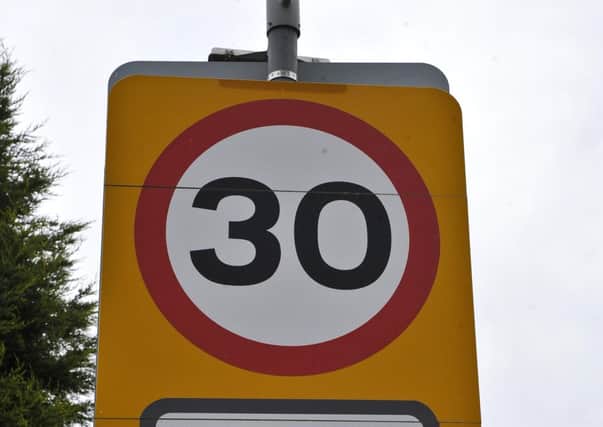 File photo dated 29/10/08 of a 30mph sign with speed camera's symbol underneath as the number of drivers breaking the 30mph speed limit has dropped by a third in 12 years, a report today showed. PRESS ASSOCIATION Photo. Issue date: Tuesday August 21, 2012. In 1998, as many as 69% of cars on 30mph roads exceeded the limit, but by 2010 the figure had fallen to 46%. See PA story TRANSPORT Speed. Photo credit should read: Ben Birchall/PA Wire