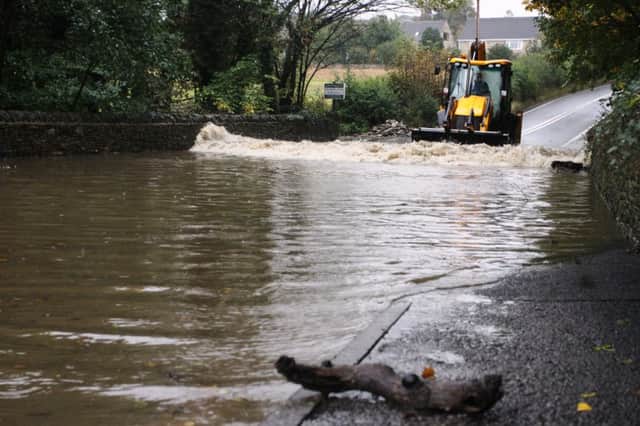 Flooded Matlock Road earlier this week.