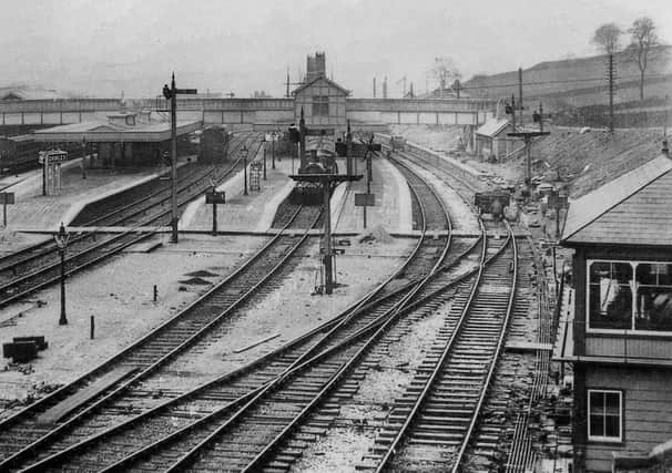 Part of the much enlarged Chinley station in 1902. In addition to the passenger platforms above there was a goods yard and locomotive facilities.