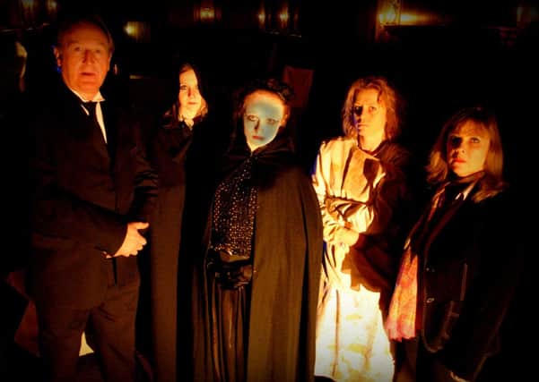 Haddon Hall fright night. Pictured left to right are  Richard Leivers, Alison Doram, Ellie Ward, Sarah Wynne Kordas and Susan Earnshaw.