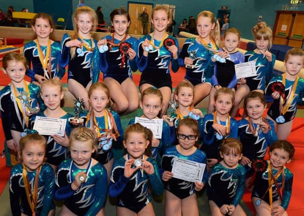 Members of the Shirebrook Gymnastics Club who came back with medals from two trips  to the Notts Novice Championship at Retford and the Inter-Club competition at High Peak Gymnastics Club recently.