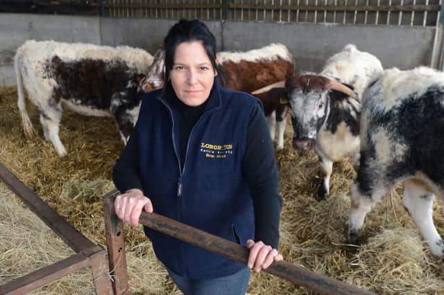 Cattle farmer Victoria Hopkinson