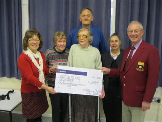 Buxton Talking Newspaper has been awarded a grant of £1,350 from Chapel Golf Club.