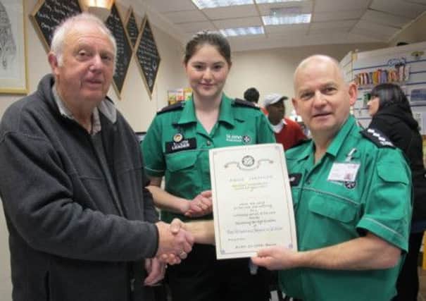 St John Ambulance reunited with historic certificate